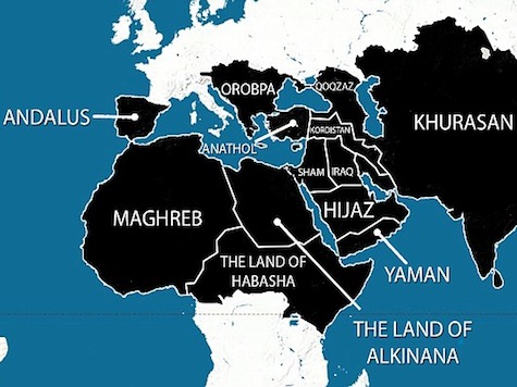 ISIS-Map of 5-year plan to expand from Spain to China