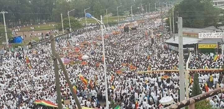 15 Σεπτεμβρίου 2019. Διαδήλωση Χριστιανών στην Αιθιοπία εναντίον των διώξεων που υφίστανται
